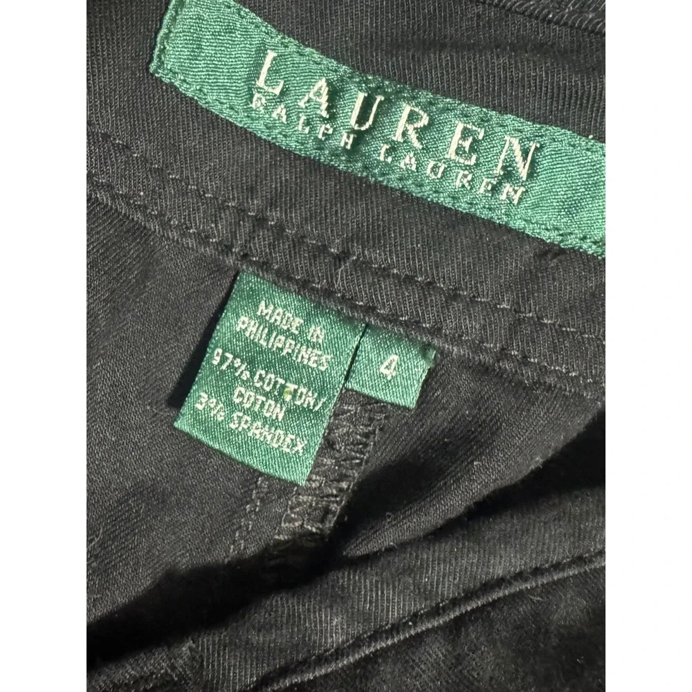 Ralph Lauren LRL Black Cargo Pants Utility Straight Leg Cotton Blend s4 Gorpcore